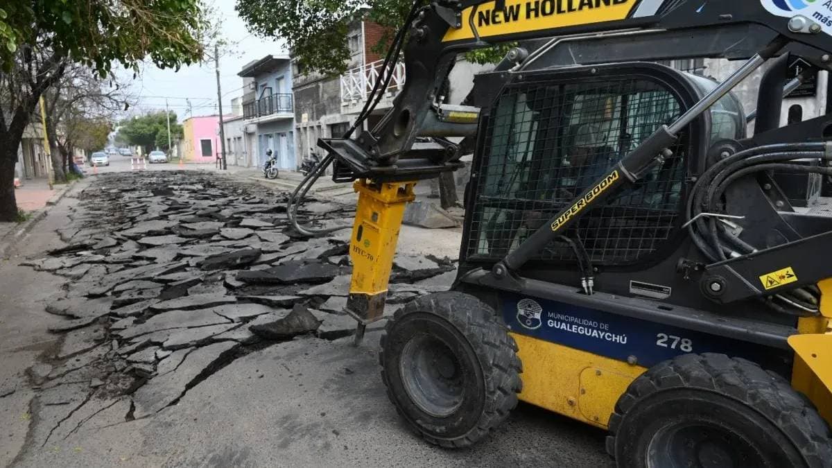 Comenzó la reconstrucción de calle Andrade, entre Rucci y Aguado - imagen de origen
