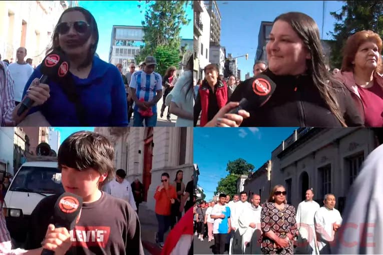 Emotivos testimonios de la procesión por San Miguel Arcángel en Paraná: "La fe nos sostiene" - imagen de origen