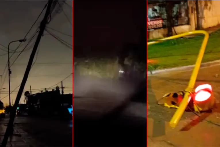 Temporal en Concordia: calles anegadas, árboles y semáforos caídos tras las fuertes lluvias - imagen de origen