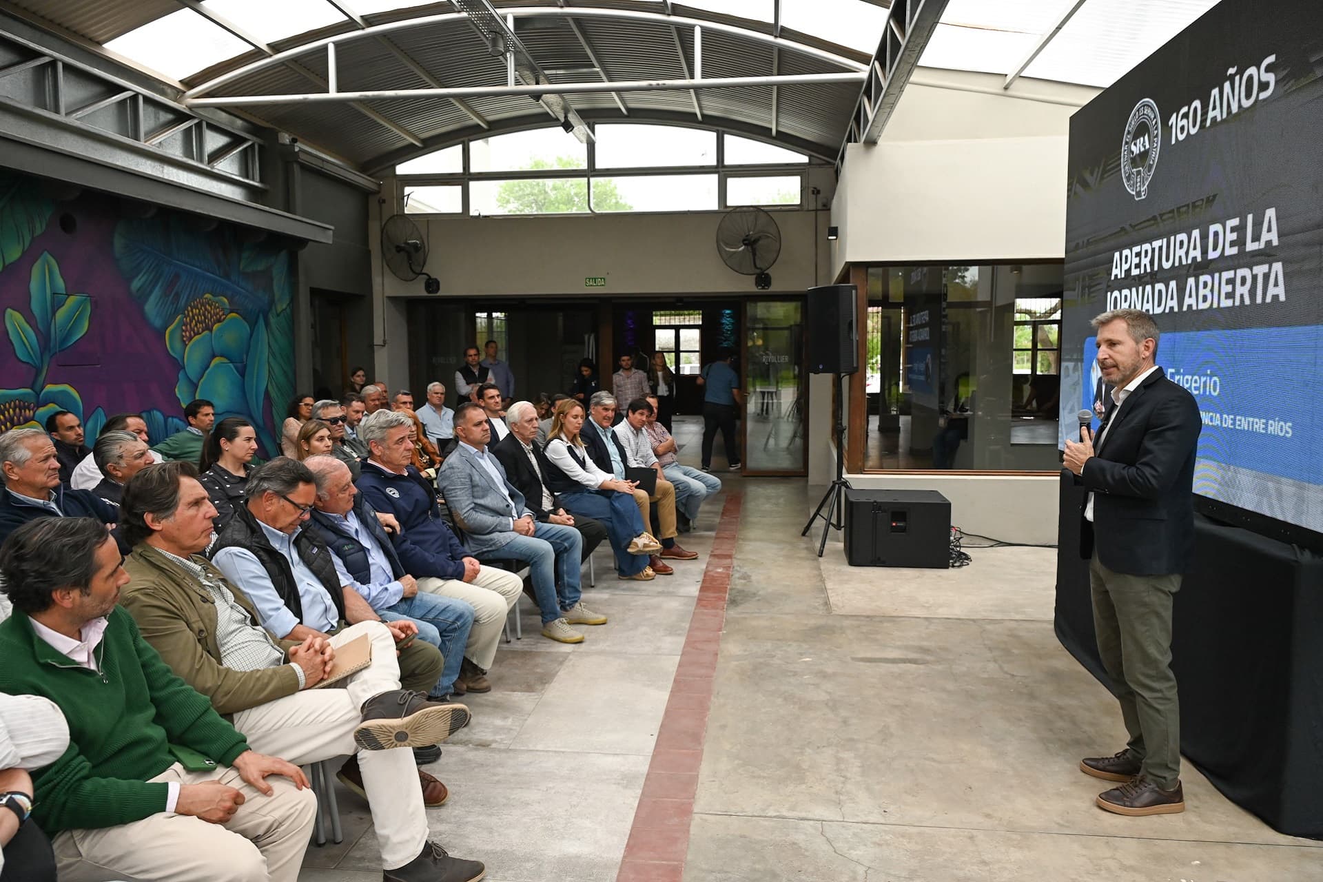 El gobernador destacó el rol del campo y las políticas para fortalecer la producción y la competitividad - imagen del Gobierno de Entre Rios