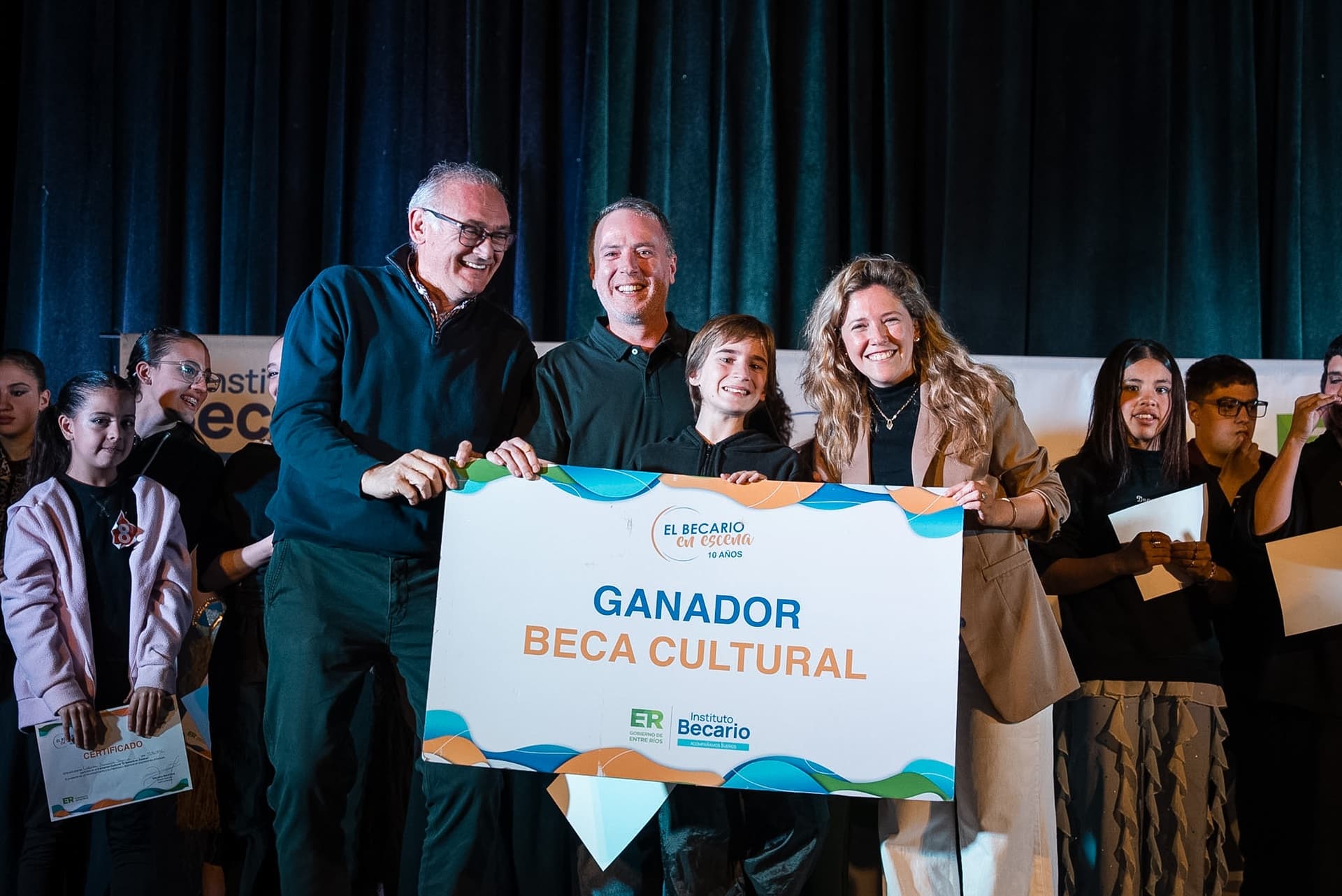 El Becario en Escena pasó por Gualeguaychú - imagen del Gobierno de Entre Rios