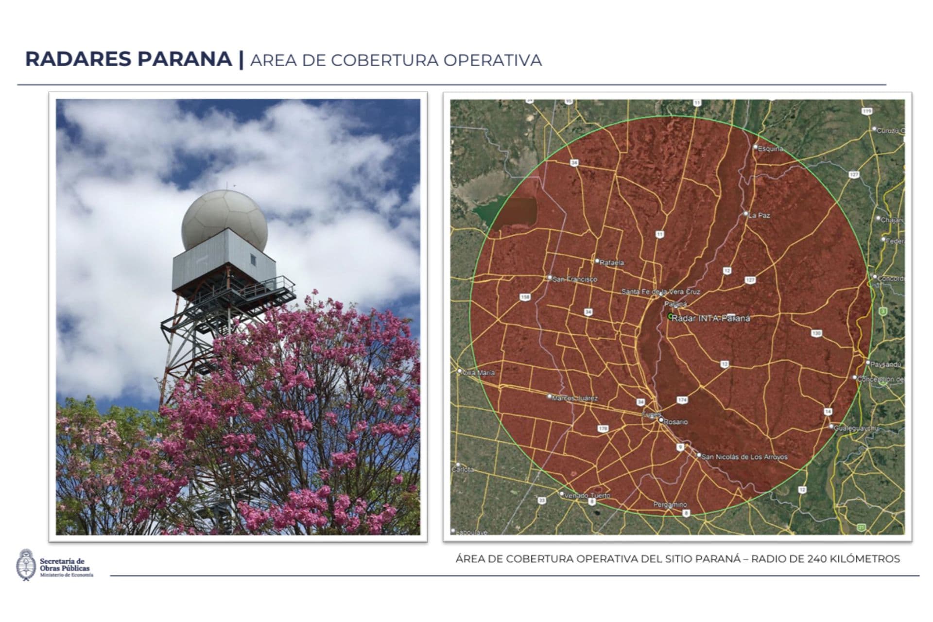 Entre Ríos suma un nuevo radar meteorológico - imagen del Gobierno de Entre Rios