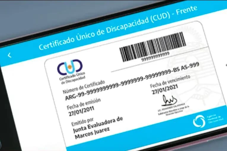Certificado Único de Discapacidad: quiénes deben renovarlo en octubre de 2026 - imagen de origen