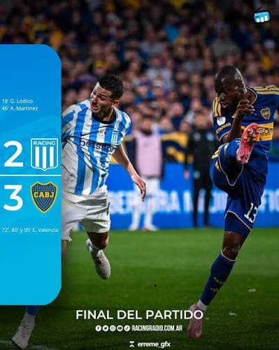 Boca firmó una remontada épica ante Racing y clasificó a las semifinales de la Copa Argentina - Cadena Entrerriana 96.5MHz LRS 798 - imagen de origen
