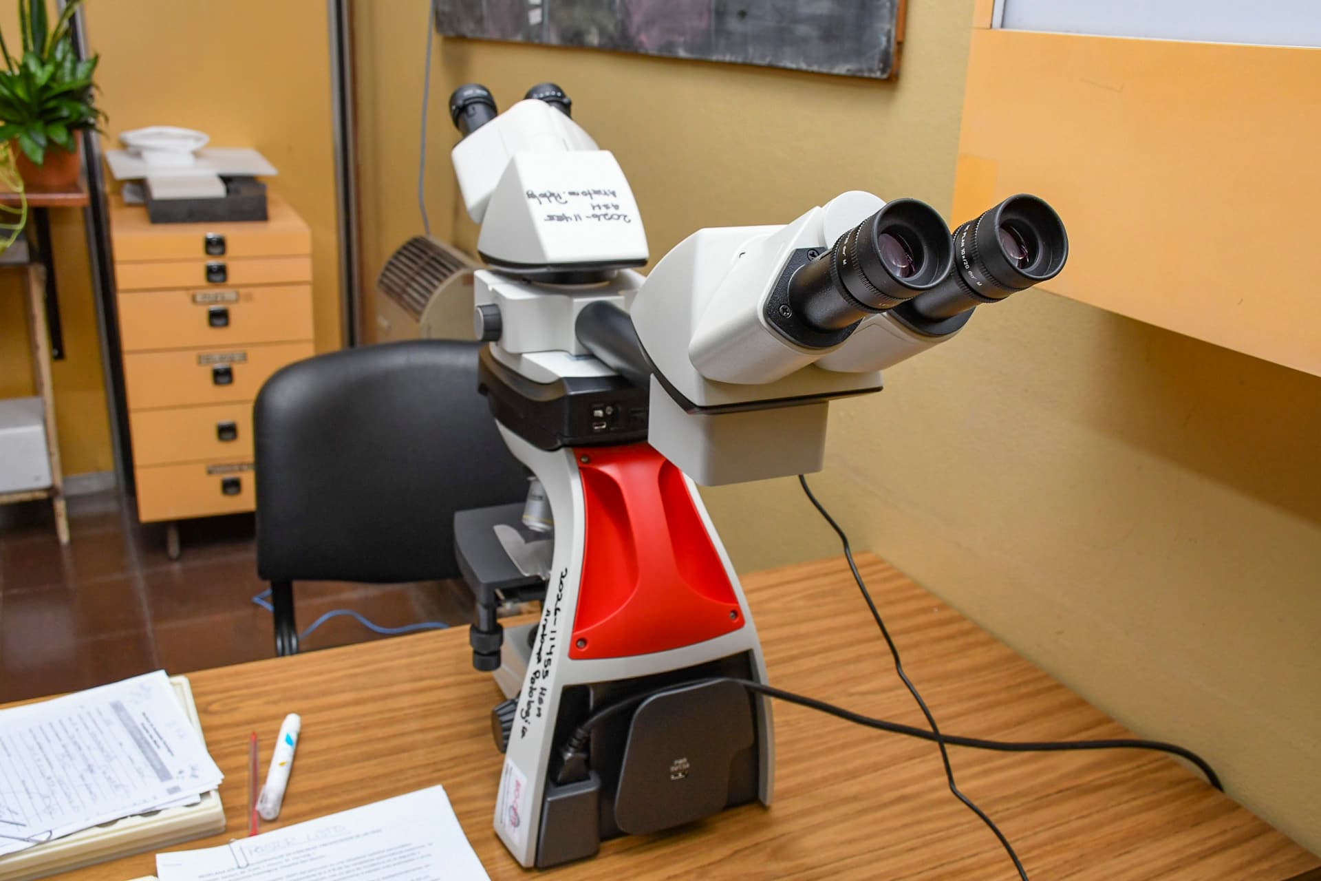 El hospital San Martín incorporó un nuevo microscopio para fortalecer el Servicio de Anatomía Patológica - imagen del Gobierno de Entre Rios