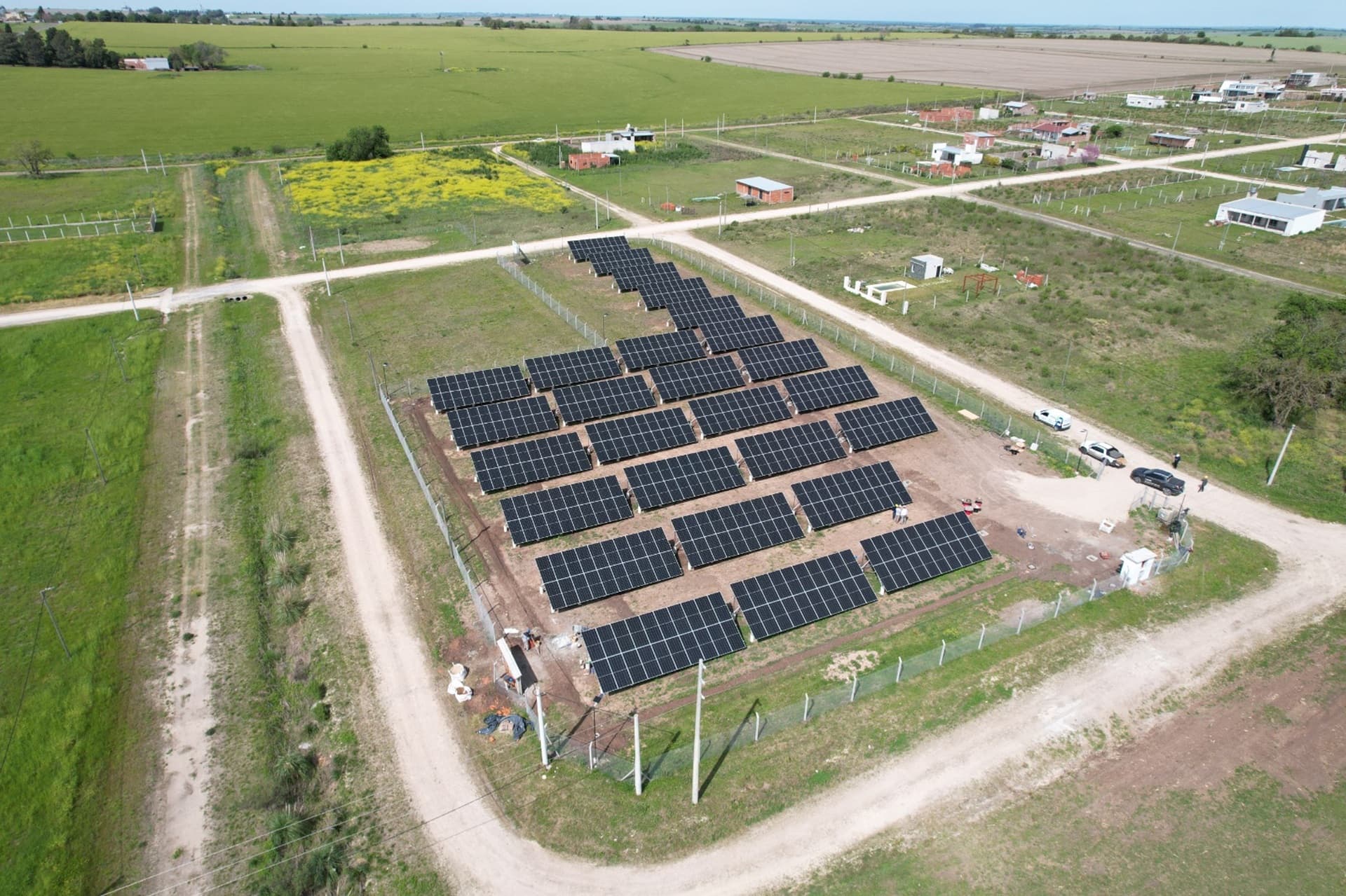 Enersa avanza con el Parque Solar de Aldea Brasilera - imagen del Gobierno de Entre Rios